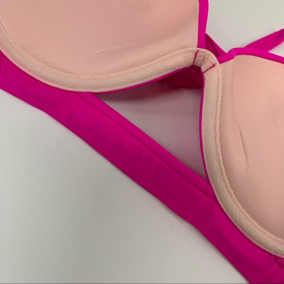 Victorias Secret Bikini Top 36C Hottie Halter Pink - Picture 9 of 15